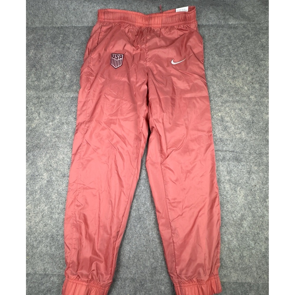 Nike Pants Mens Large Red USMNT National Team Soccer Windbreaker Track Loose USA